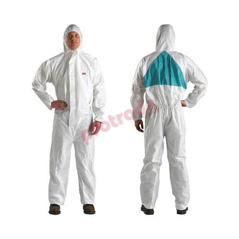 3M Disposable Protective Coverall 4520 White/Green, Type 5/6