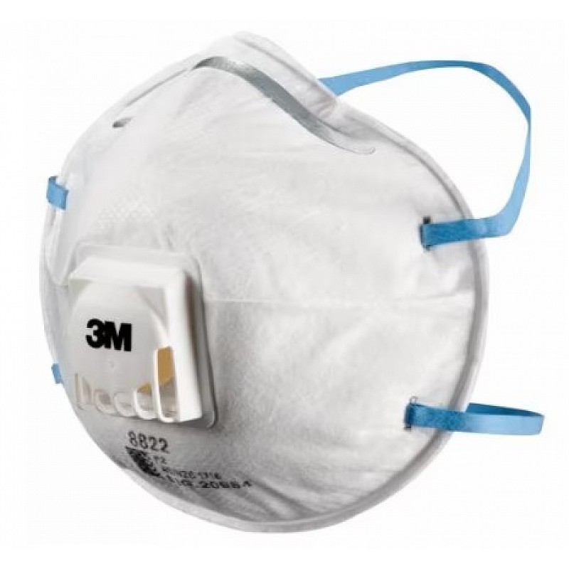 3M Cupped Particulate Respirator 8822 - Front View