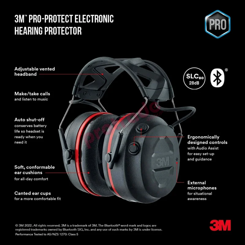 3M Pro-Protect Wireless Electronic Hearing Protector with Bluetooth