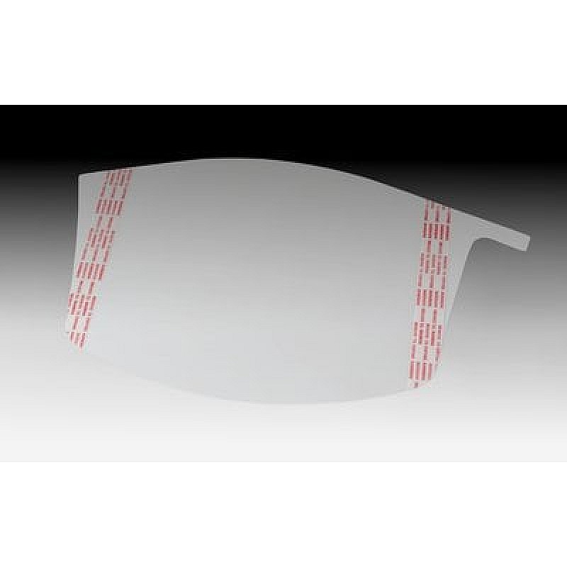 3M Versaflo Peel-Off Visor Covers M-928 ( Pack of 10 ) in Clear - Front View