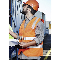 Unisex Hi Vis Zipper Vest with Reflective Tape - ZV998 Unisex Hi Vis Zipper Vest with Reflective Tape - ZV998