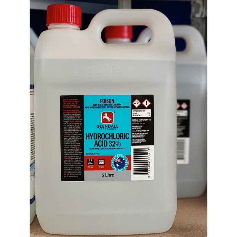 Hydrochloric Acid 5 litre Paints Solvents & Chemicals