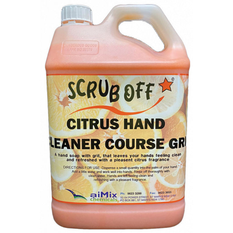 Scrub Off Citrus Hand Cleaner with Grit Cleaning Liquids