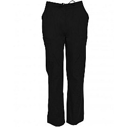 Mens Semi-Elastic Waist Tie Solid Colour Scrub Pants M9710