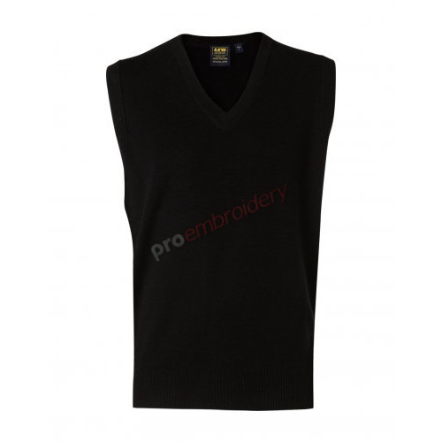 Unisex Wool/Acrylic V-Neck Vest Wj02