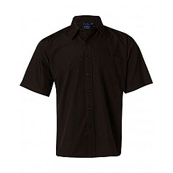 Men's Poplin Short Sleeve Business Shirt Bs01s
