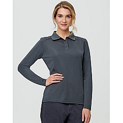 Ladies Lucky Bamboo Long Sleeve Polo Ps90