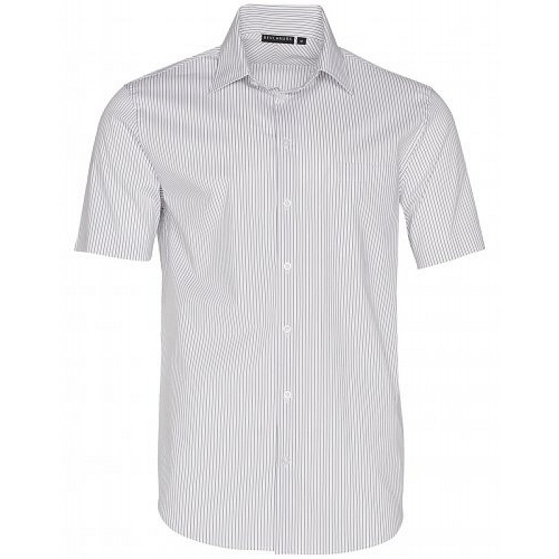 Men's Ticking Stripe Short Sleeve Shirt M7200S Protective Trade Group