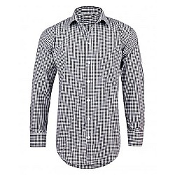 Gingham Long Sleeve Shirt With Roll-Up Tab Sleeve M7300l