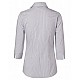 Women's Ticking Stripe 3/4 Sleeve Shirt M8200Q