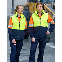 Hi Vis Two Tone Fleece Vest Sw08