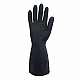 NEOPRENE Chemical Resistant Gloves 330mm Black Flocklined