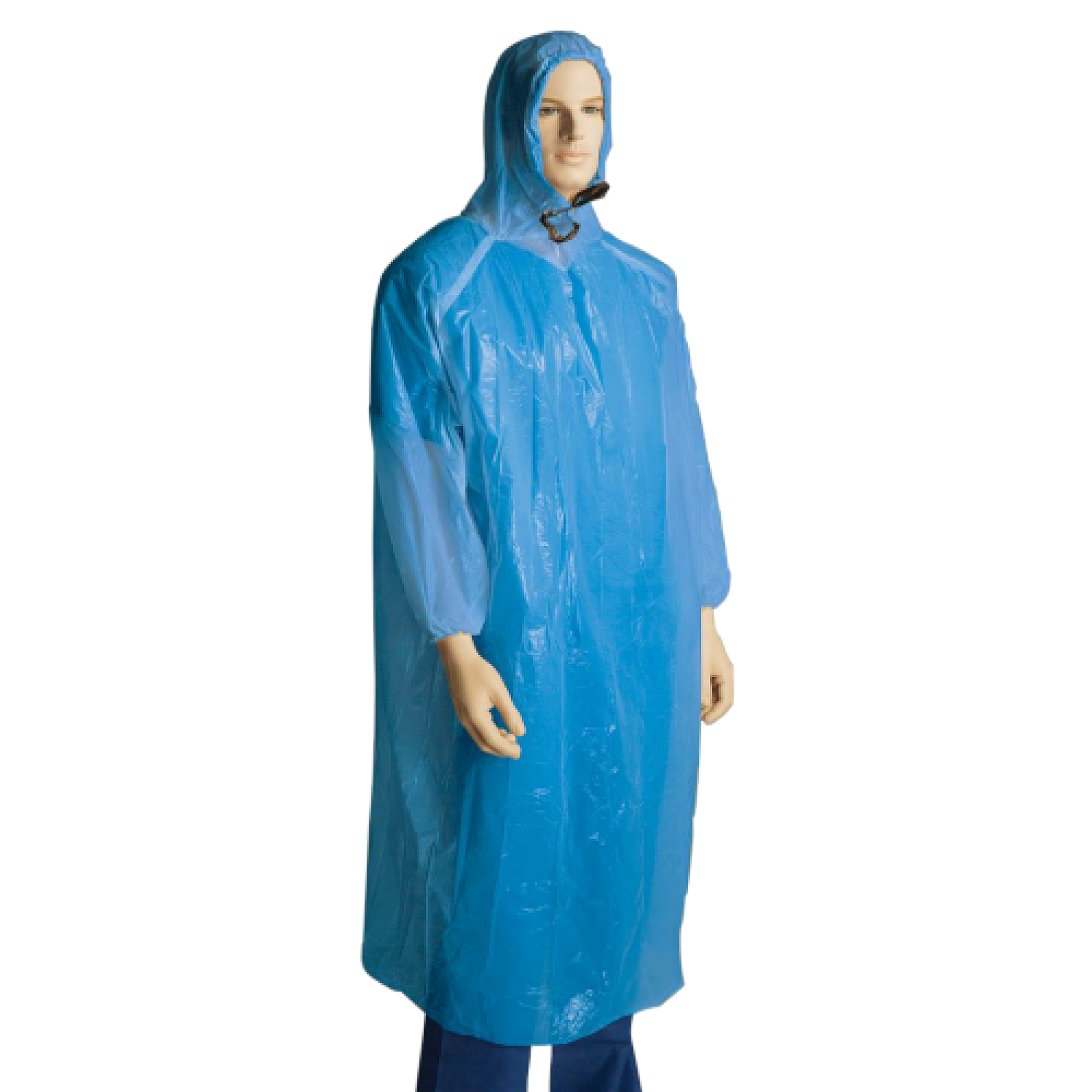 Blue Poncho PE - Pack of 10 Protective Trade Group