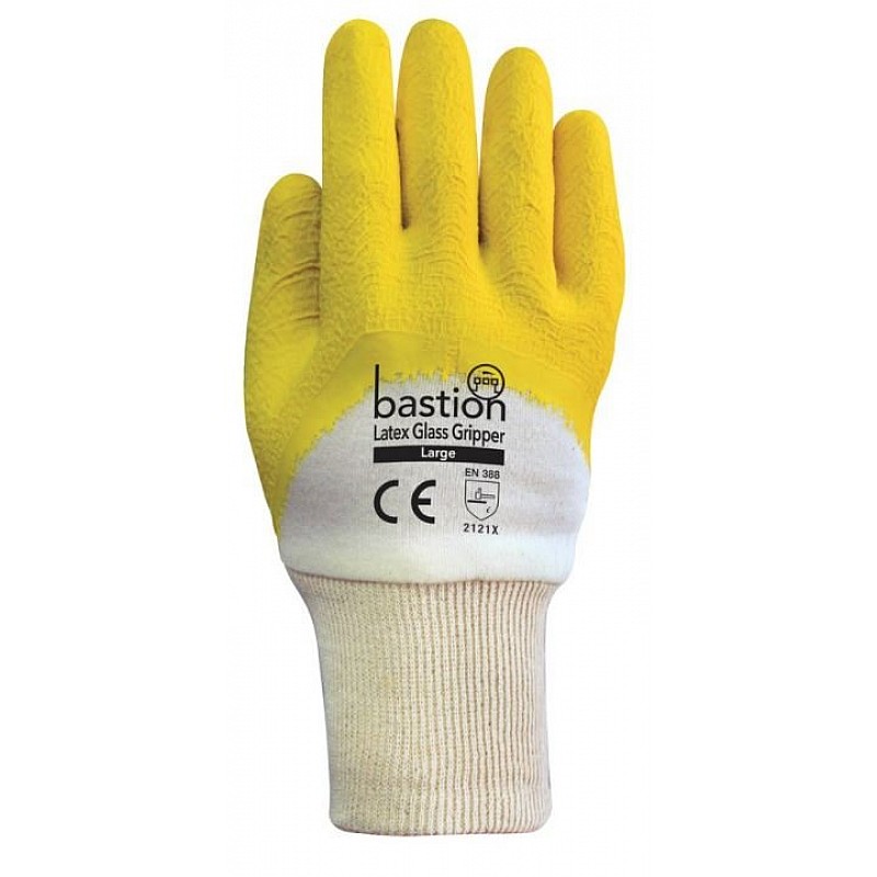 Glass Gripper Latex Glove Safety Gloves