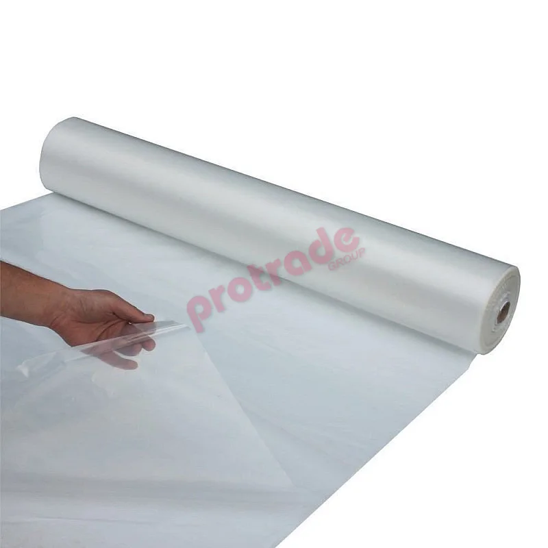 Industrial Clear Builders Plastic 2m X 100m X 100um