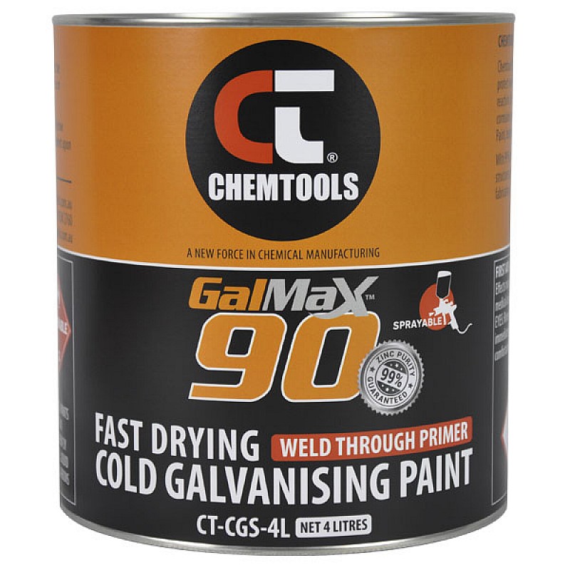 GalMax 90 Cold Galvanising Paint & Weld Through Primer - Front View