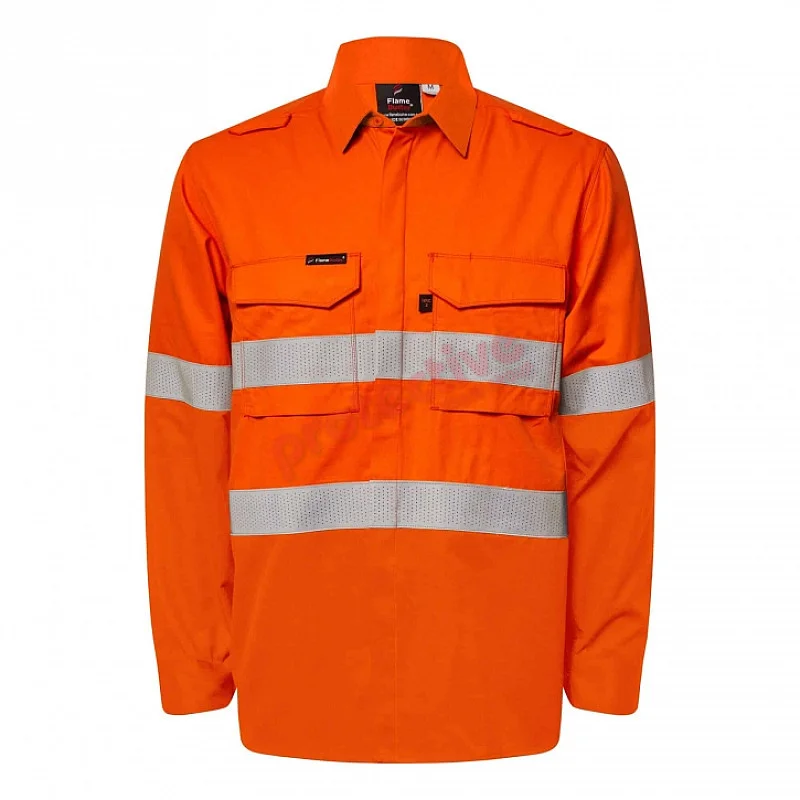 HRC2 HI VIS Reflective Shirt With Gusset Sleeves