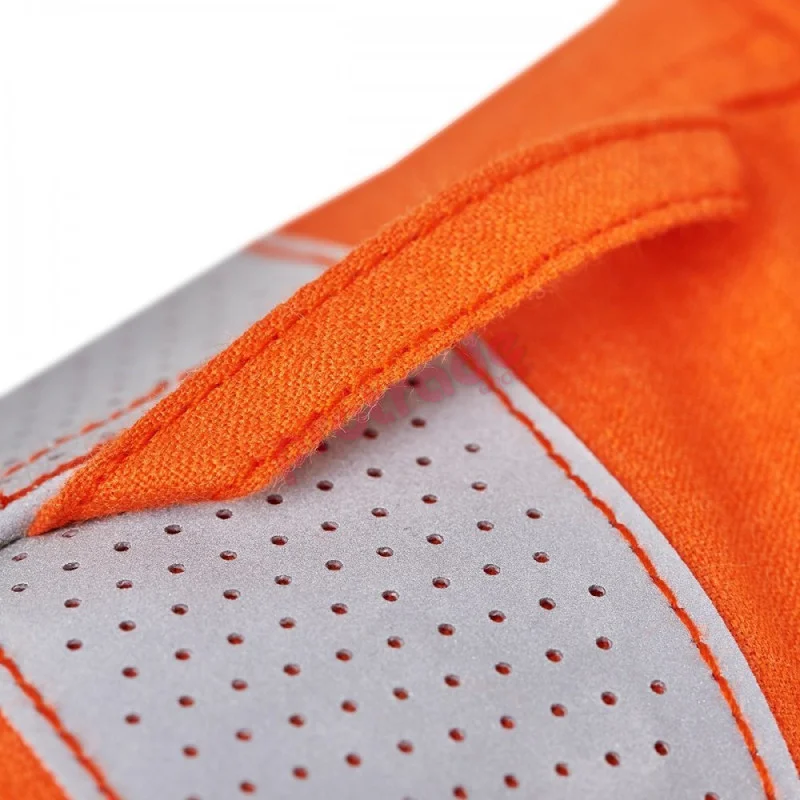 HI VIS Open Front Shirt Gusset Sleeves X-Pattern Reflective Tape