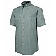 Green Stitch Short Sleeve Button Shirt Collared Shirts