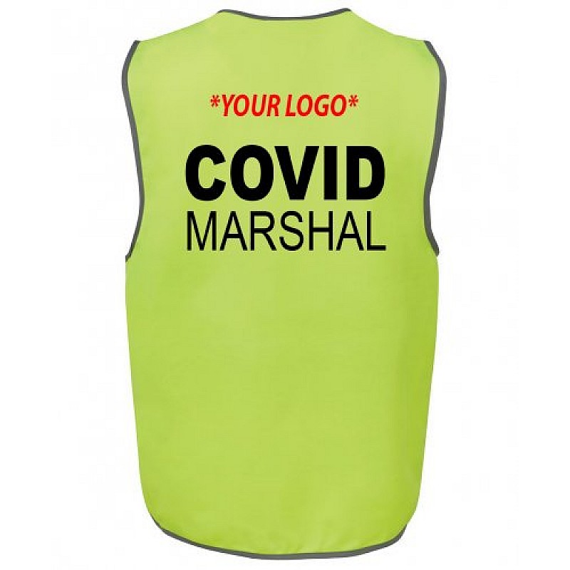 Covid Marshal Velcro HI VIS SAFETY VEST