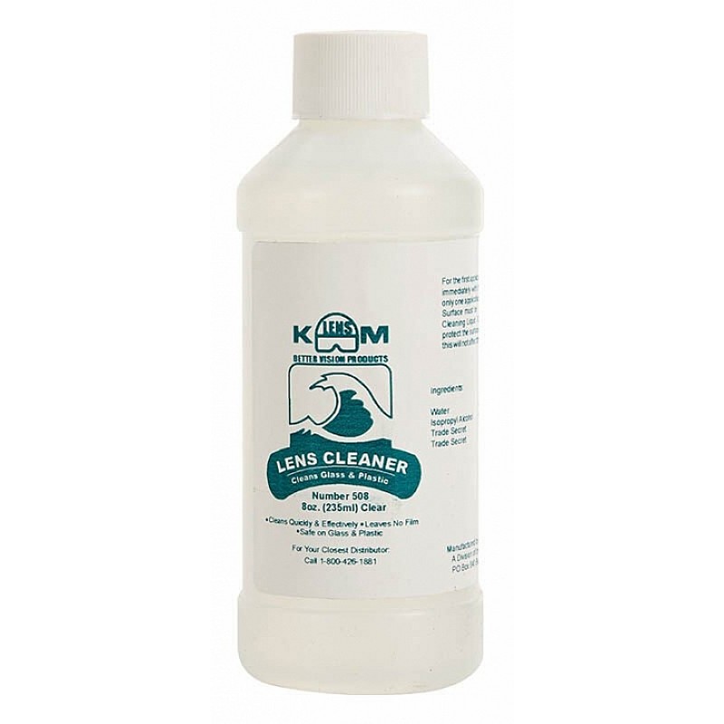 MAXISAFE Eyeglass Lens Cleaning Solution- 475ml in White - Front View