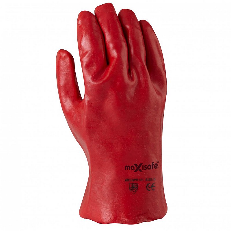 Chemical Resistant Short Sleeve PVC Gloves 27cm length Chemical Resistant Gloves
