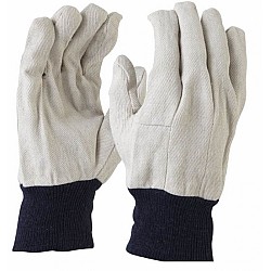 Maxisafe Cotton Drill Blue Cuff Men's Glove Gcd101