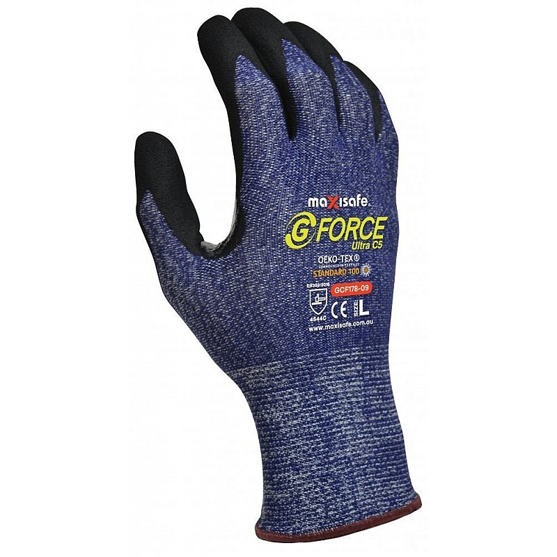 Maxisafe G Force Ultra C5 Cut Resistant Glove Safety Gloves