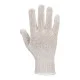 String Knit Liner Gloves White