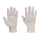 String Knit Liner Gloves White