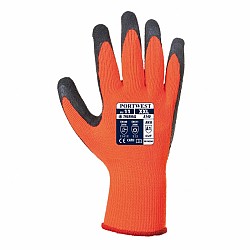 Portwest Thermal Latex Grip Glove - HiVis Orange - A140
