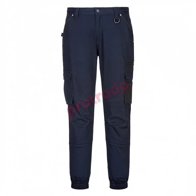Portwest Cuffed Slim Fit Stretch Work Pants - Mp703