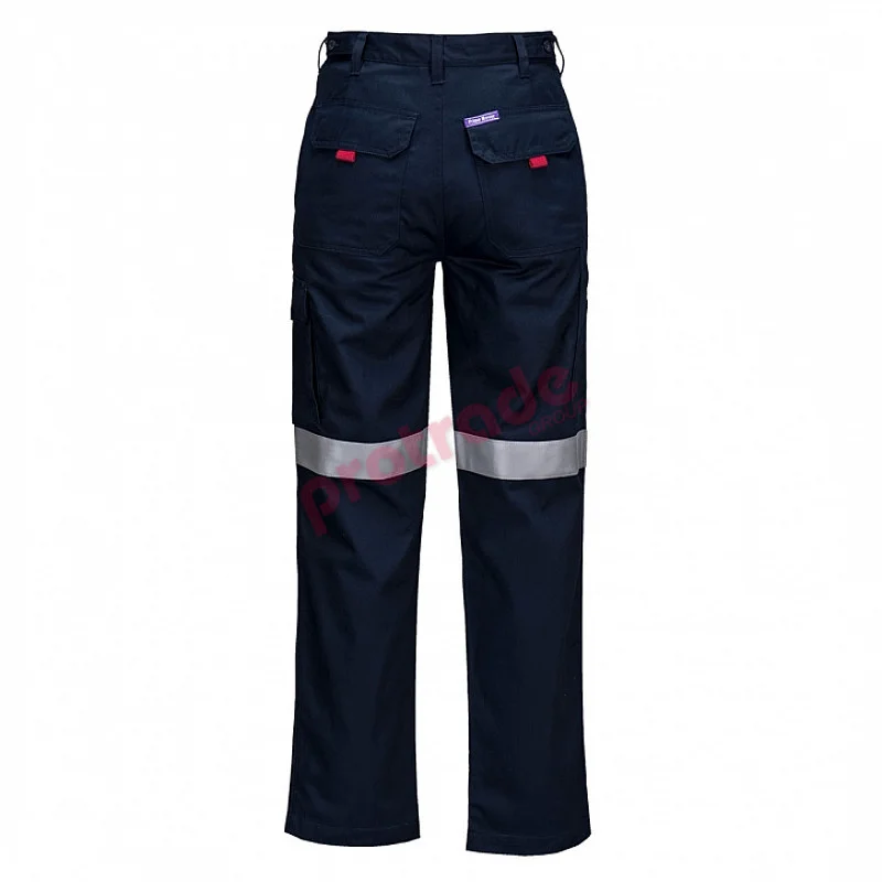 Flame Resistant Cargo Pants With Tape Navy - Mw701