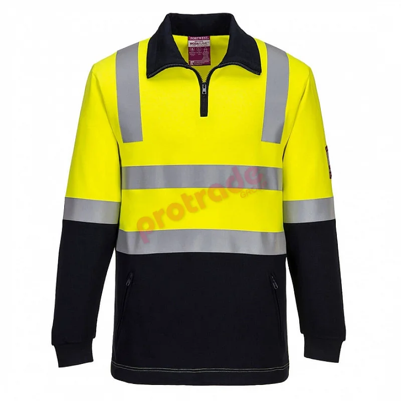 Flame Resistant Hi Vis Brushed Fleece - Mf202