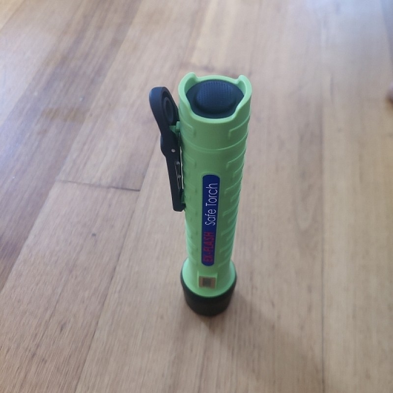 EX-FLASH Safety torch in Green - Front View