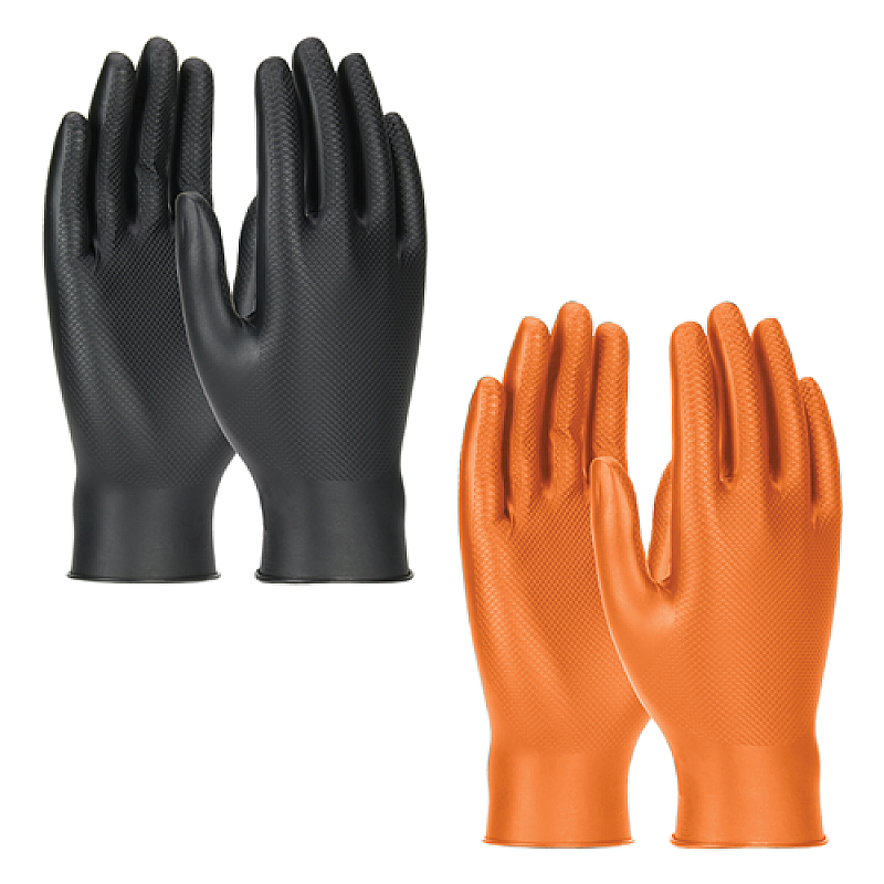 GRIPPAZ SKINS Semi Disposable Nitrile Butadiene Rubber Gloves BOX OF 50