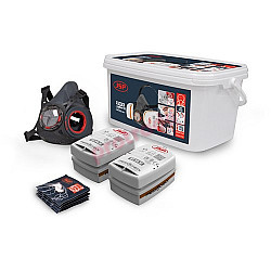 Force Typhoon 8 Half Mask Respirator Spray Painters Kit with A2P2 filters Force Typhoon 8 Half Mask Respirator Spray Painters Kit with A2P2 filters