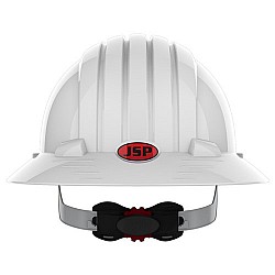 EVO 6100 Full Brim Unvented Hard Hat with Miners Cap Attachment