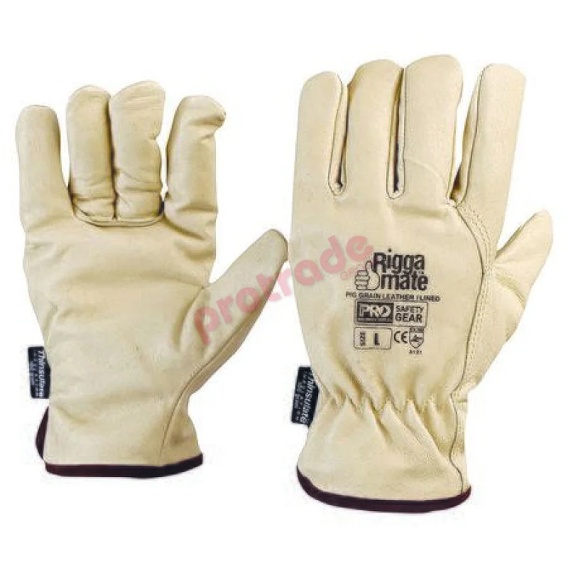 Riggamate Lined Glove - Pig Grain Leather - PGL41TL