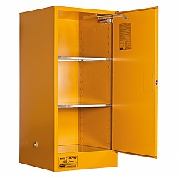 Flammable Liquid Storage Cabinet: 350L - 1 Door - 3 Shelves