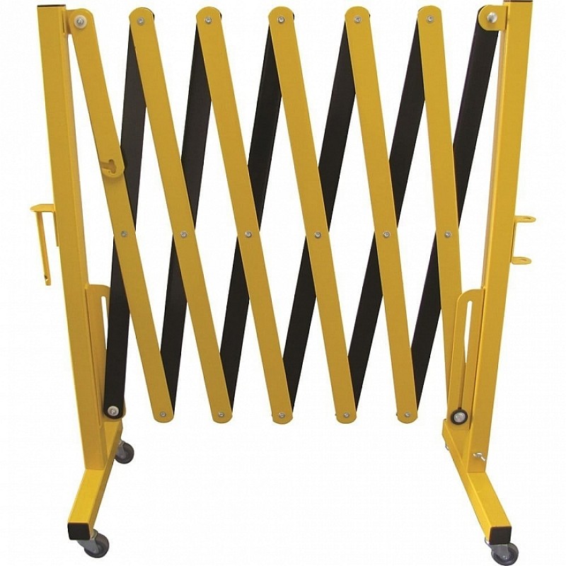 Expandable Barrier -in Yellow/Black - Front View