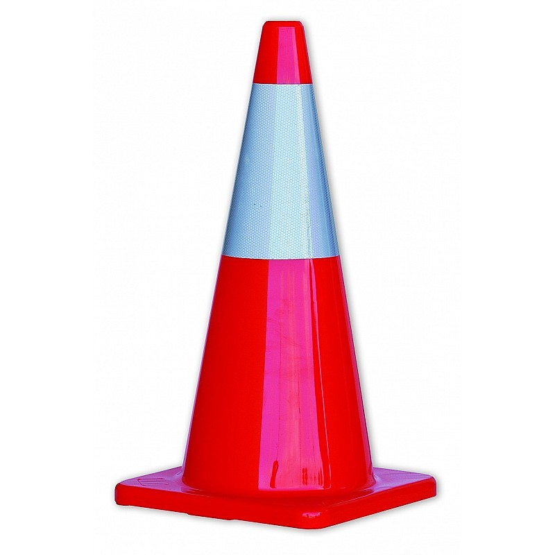 Traffic Cone Reflective Orange Witches Hat 700mm Traffic Cones & Bollards