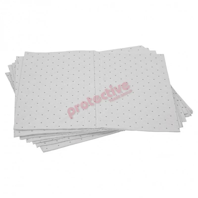 Pratt Safety White Oil and Fuel Only Absorbent Pad 300GSM - Pack of 10