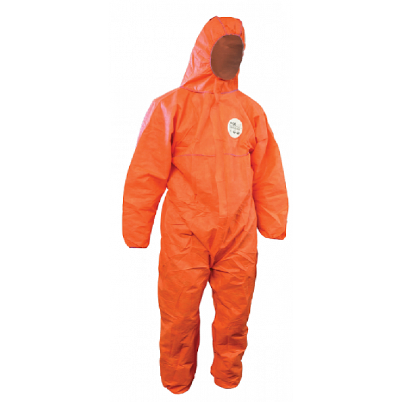 Orange Type 5/6 Chemical Coveralls SMS Asbestos Suitable Overalls Coveralls
