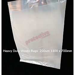 Extra Heavy Duty Waste Bag Clear 700mm X 1100mm X 200um