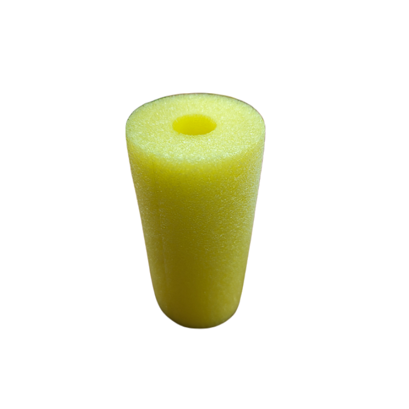 Round Foam Edge Protection Cylinder Shape Bag of 200pc in Yellow - Front View