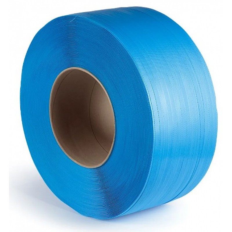 Polypropylene Premium Machine Blue Strap 12mm x 0.63mm x 3000m in Blue - Front View