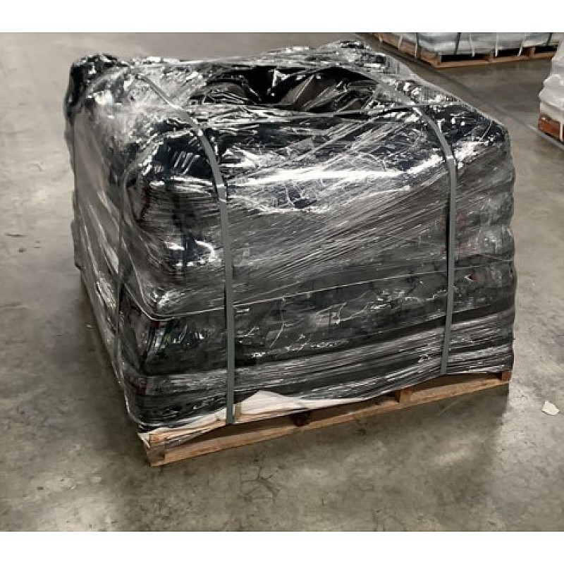 Pallet Bags Black 200um UV Resistant 1200x1200x1200mm - 25 bags per Roll in Black - Front View