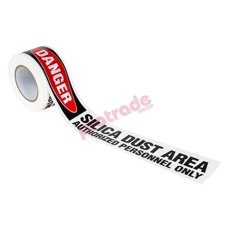 Barricade Tape Silica Dust - Danger Red/Black 72mm x 100M
