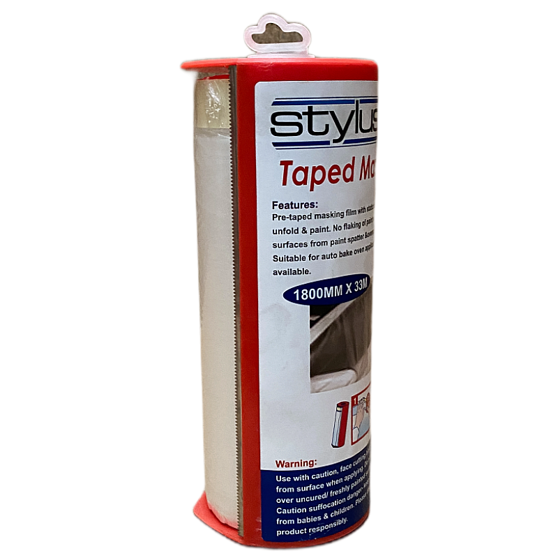 Stylus Pre Taped Masking Film With Dispenser in [colour] - Front View